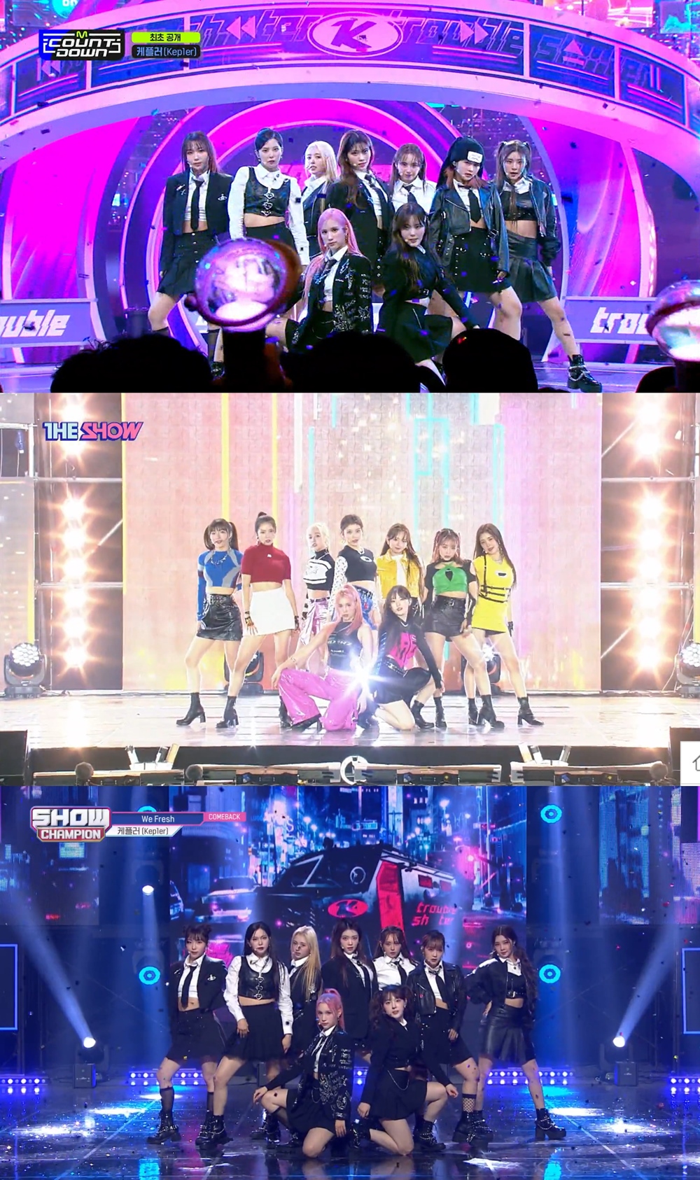 사진 = Mnet '엠카운트다운, SBS M '더쇼', MBC M '쇼! 챔피언' 방송 화면 캡쳐