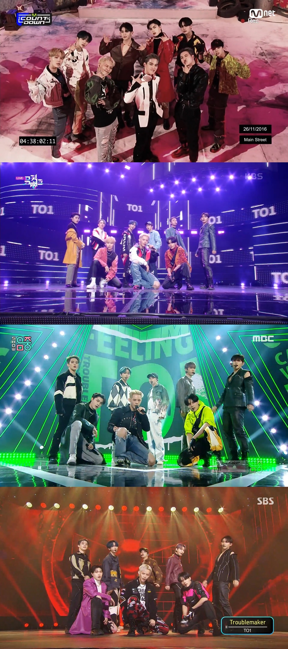 사진=사진 = Mnet ‘엠카운트다운’, KBS2 ‘뮤직뱅크’, MBC ‘쇼! 음악중심’, SBS ‘인기가요’ 방송 화면 캡쳐
